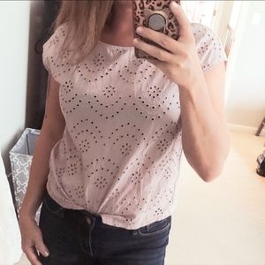 Old navy embroidered eyelet top